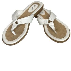 B.O.C. White Sandals Size 9
